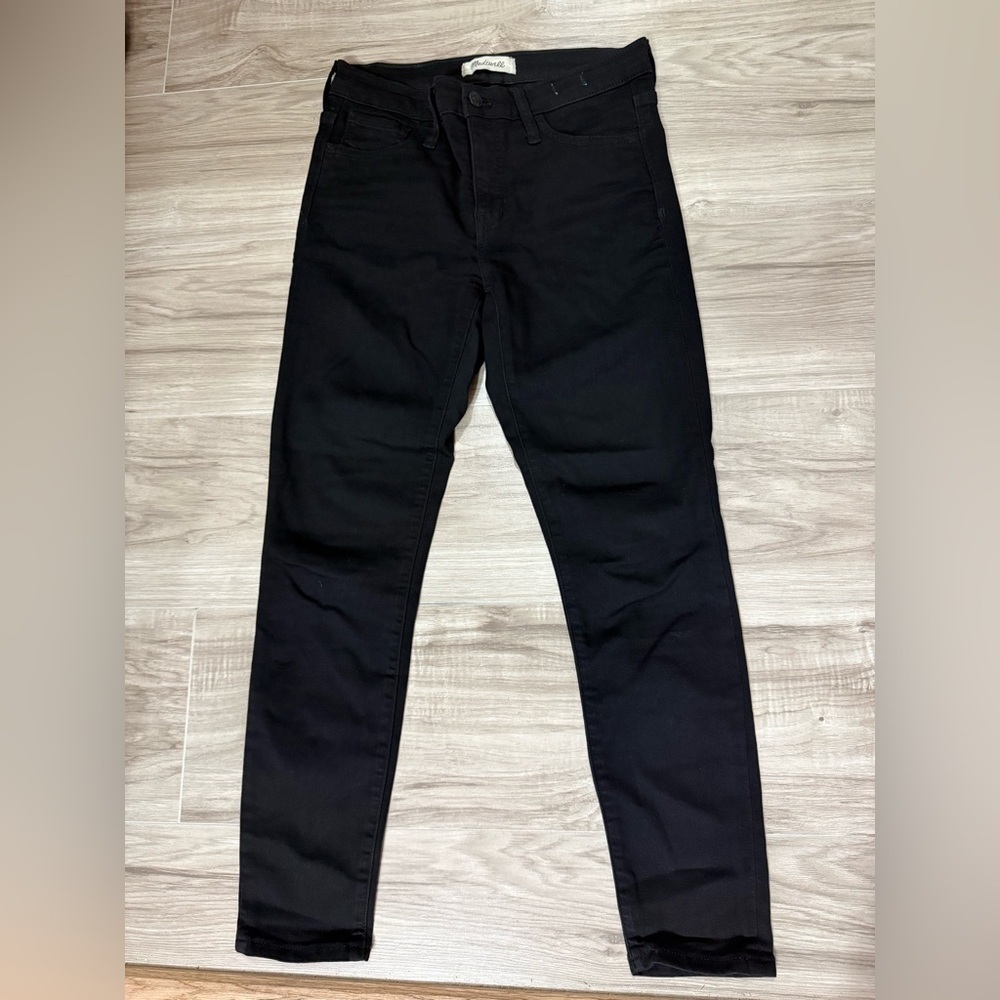 Madewell Women's Jeans Tall P26 Black High Rise Skinny